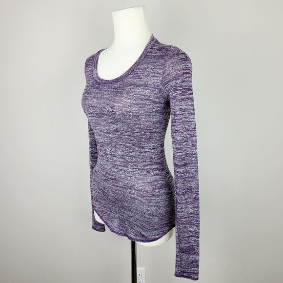 ARITZIA Wilfred Free Diapason Purple Long Sleeve T-Shirt XXS - Picture 4 of 16